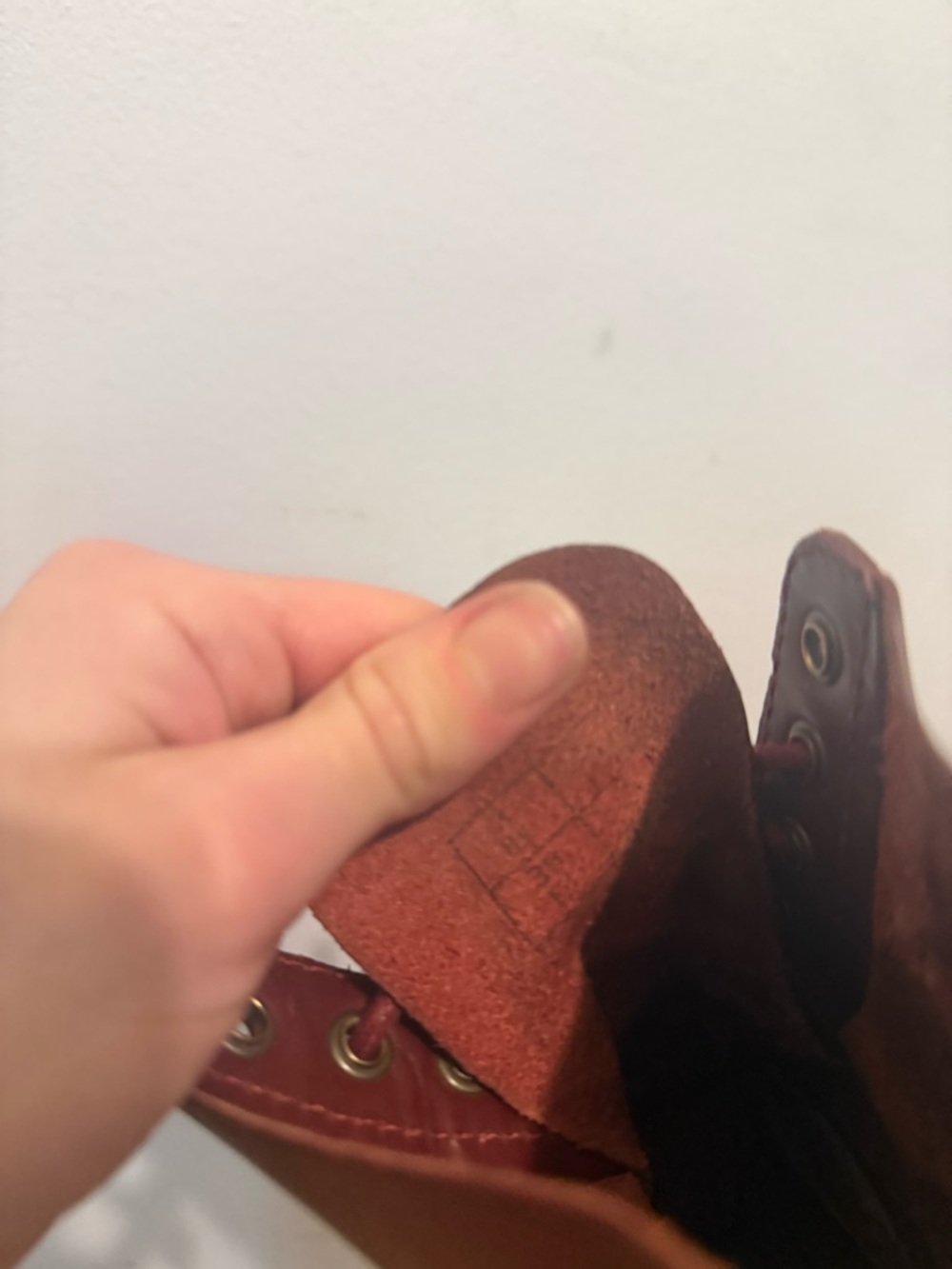 RARE Dr. Martens Burgundy Red Leather Lace-Up Ankle Boots Doc Marten Pascal - Picture 9 of 9